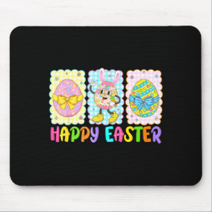 Alfombrilla De Ratón Feliz Pascua Lazo Coquette Huevos Divertidos de Pa