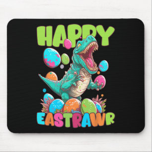 Alfombrilla De Ratón Feliz Pascua Niño Niño T-rex Pascua Dino