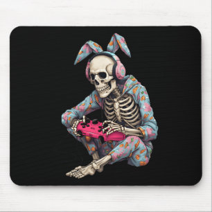 Alfombrilla De Ratón Feliz Pascua Skeleton Gamer Video Juegos de Niños 