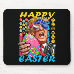 Alfombrilla De Ratón Feliz Pascua Trump Bandera Bunny Patriótica