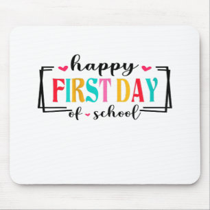 Alfombrilla De Ratón Feliz primer día de escolaridad para los estudiant