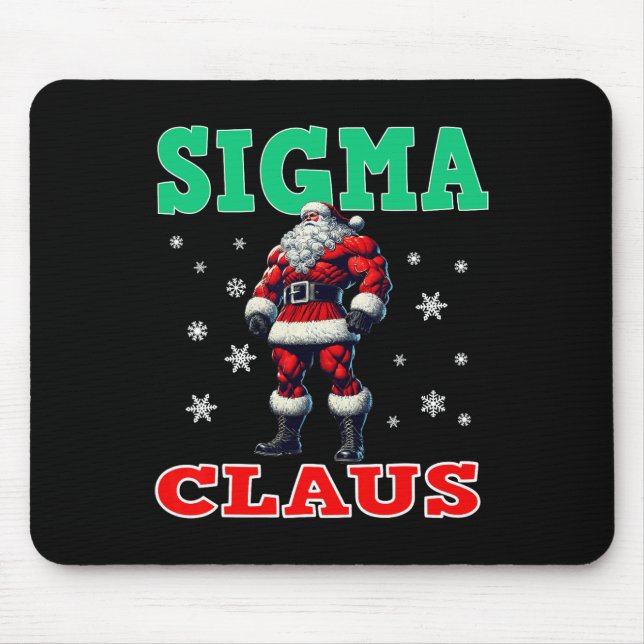 Alfombrilla De Ratón Feliz Rizzmas Sigmas Claus Niños Graciosos Feliz C (Frente)