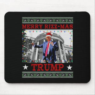 Alfombrilla De Ratón Feliz Rizzmas Trump Divertido Humorístico Baile de
