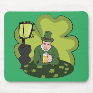 ALFOMBRILLA DE RATÓN "FELIZ SAN. DÍA DE PATRICK" LEPRECHAUN
