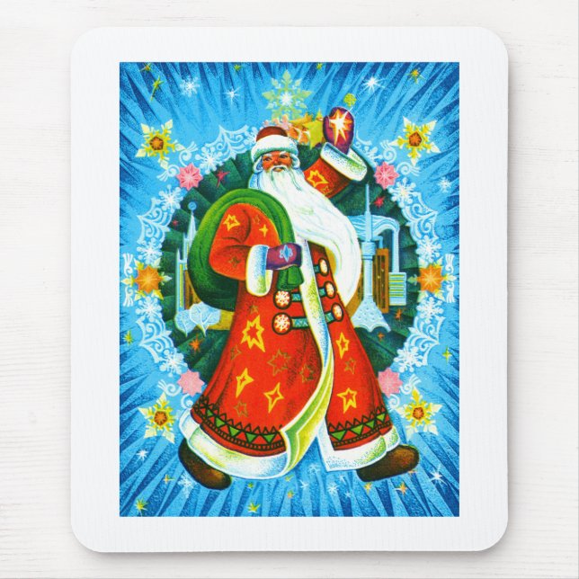 Alfombrilla De Ratón Feliz Santa (Frente)
