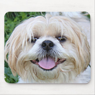 Alfombrilla De Ratón feliz shih tzu