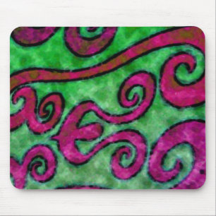 Alfombrilla De Ratón Feliz Swirls ~ Mousepad