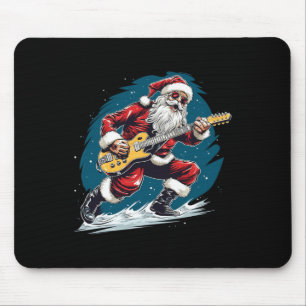 Alfombrilla De Ratón Feliz temporada festiva con este genial Guitar San