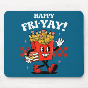 Alfombrilla De Ratón Feliz viernes divertido lindo profesor viernes div