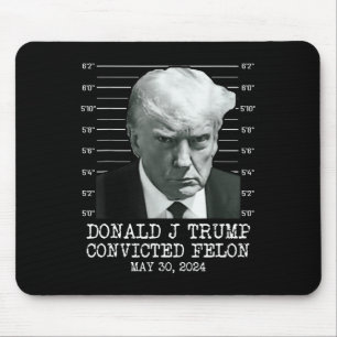 Alfombrilla De Ratón Felon Donald Trump (culpable) lo encerró en prisió