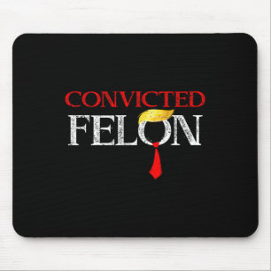 Alfombrilla De Ratón Felon Donald Trump (culpable) lo encerró en prisió