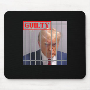 Alfombrilla De Ratón Felon Donald Trump (culpable) lo encerró en prisió