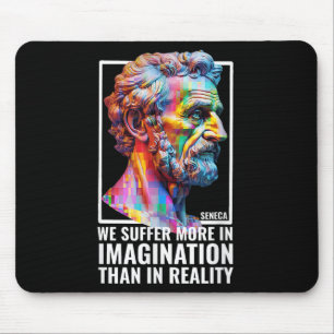 Alfombrilla De Ratón Feloso estoico moderno de Seneca cita estoicismo