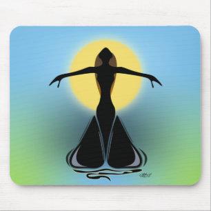 Alfombrilla De Ratón Femenina en flor