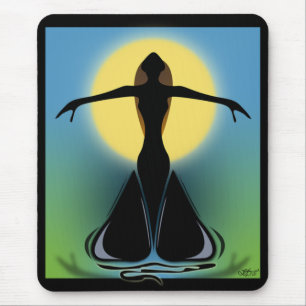 Alfombrilla De Ratón Femenina en flor