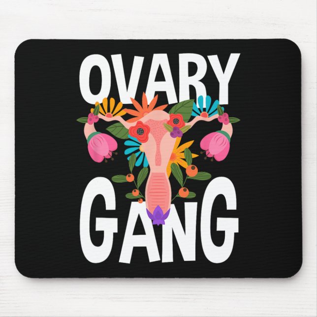 Alfombrilla De Ratón Feminismo Ovárico Gang Uterus (Frente)