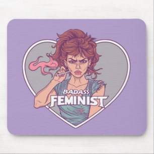 Alfombrilla De Ratón FEMINISTA DE BADASS, personalizado