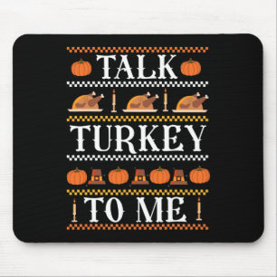 Alfombrilla De Ratón Feo charla divertida de acción de gracias para mí 