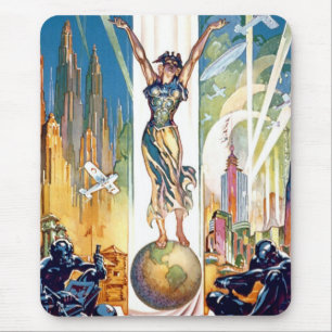 Alfombrilla De Ratón Feria Mundial de Chicago 1933 - Arte Deco Retro Vi