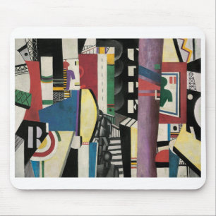 Alfombrilla De Ratón Fernand Léger, La ciudad, 1919, postal moderna
