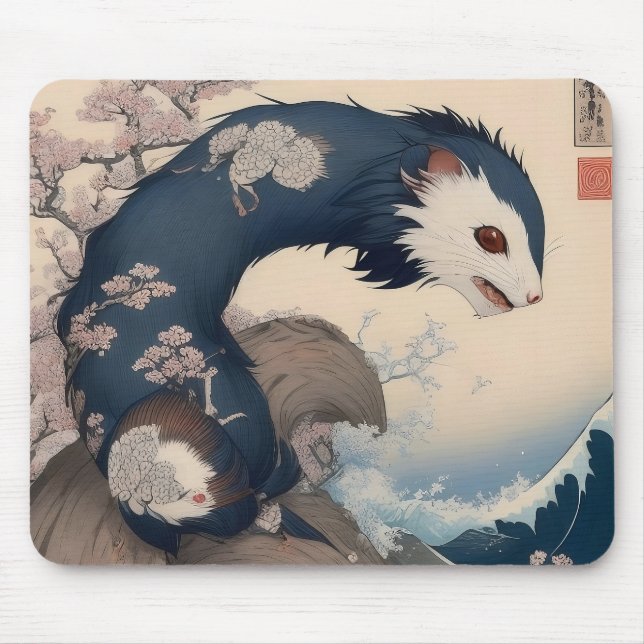 Alfombrilla De Ratón Ferret - Japan (Frente)