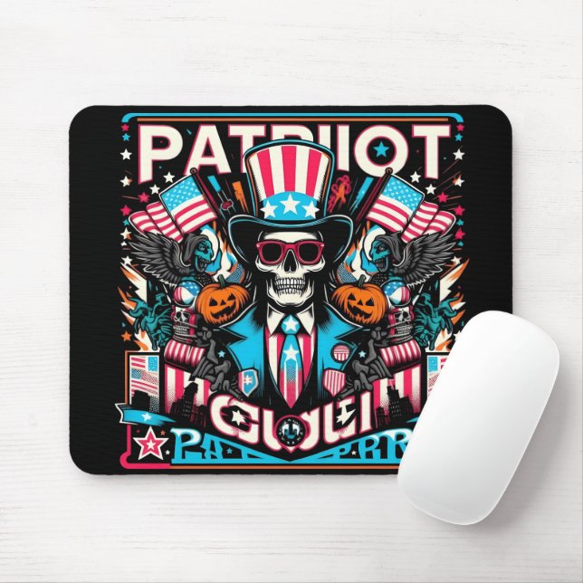 Alfombrilla De Ratón Festival de Espíritu Americano al Estilo del Arte  (Con ratón)