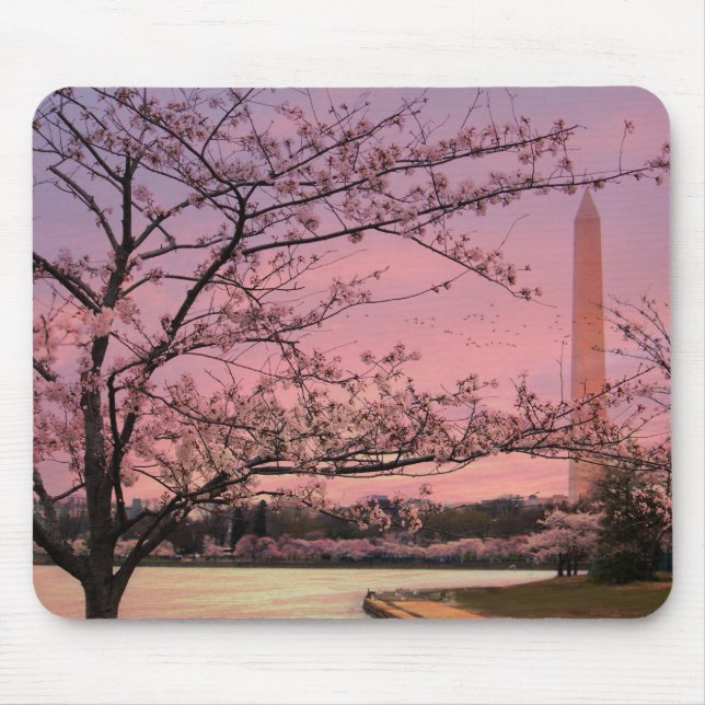 Alfombrilla De Ratón Festival Washington Monument Cherry Blossom (Frente)