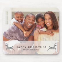 Festividad feliz Navidades Rústica Foto de ciervo 