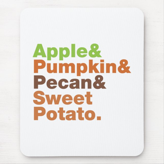 Alfombrilla De Ratón Festividades ~ Navidades de Acción de Gracias de N (Frente)