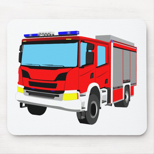 Alfombrilla De Ratón Feuerwehrauto Löschfahrzeug Mousepad (Frente)