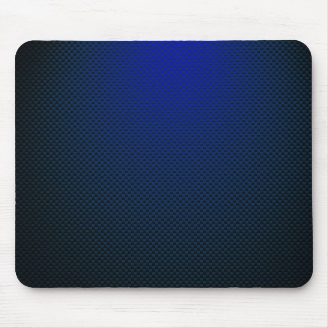 Alfombrilla De Ratón Fibra azul negra de carbono con estampado (Frente)