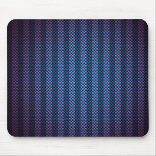 Alfombrilla De Ratón Fibra de carbono azul oscuro a rayas