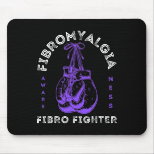Alfombrilla De Ratón Fibromialgia Conciencia Cinta Guantes de boxeo Fib
