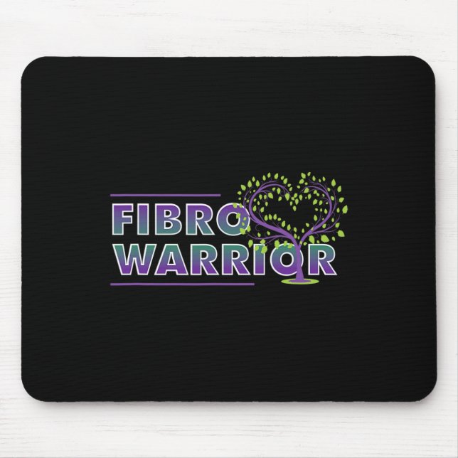 Alfombrilla De Ratón Fibromialgia Conciencia Corazón gráfico Guerrero F (Frente)