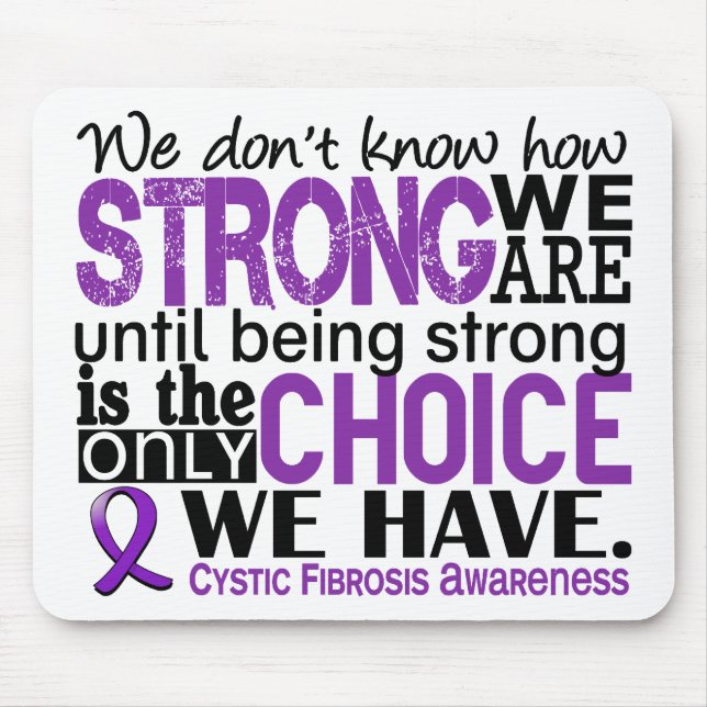 Alfombrilla De Ratón Fibrosis quística cómo es fuerte somos (Frente)