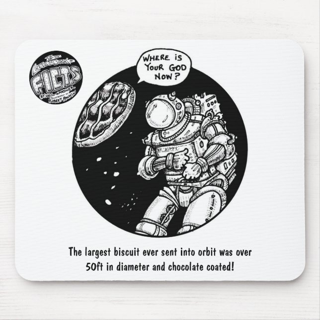 Alfombrilla De Ratón FICTS "galleta en el espacio" Mousepad (Frente)