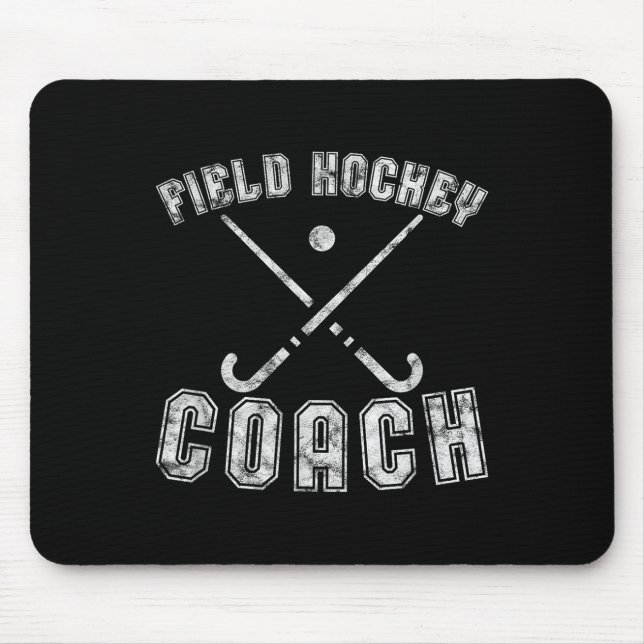 Alfombrilla De Ratón Field Hockey Coach Gifts Distressed Field Hockey C (Frente)