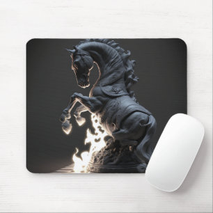 Alfombrilla De Ratón Fiery Chess Knight Mouse Pad