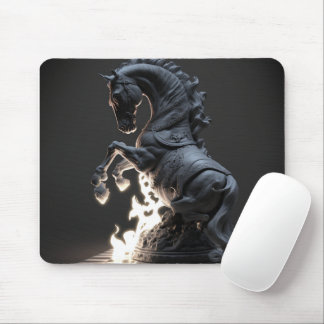 Alfombrilla De Ratón Fiery Chess Knight Mouse Pad