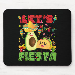 Alfombrilla De Ratón Fiesta Aguacate Y Tacos Cinco De Mayo Mexica