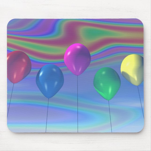 Alfombrilla De Ratón Fiesta Balloons Mousepad (Frente)