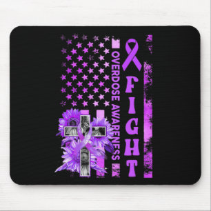 Alfombrilla De Ratón Fiesta Bandera de Estados Unidos Girasol Premio Cr