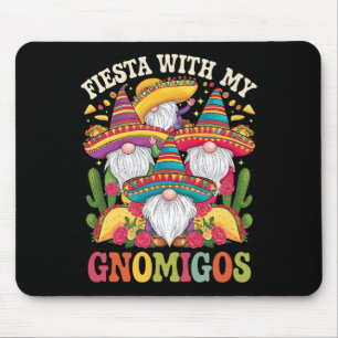 Alfombrilla De Ratón Fiesta Con Mis Gnomigos Gnome Cinco De Mayo
