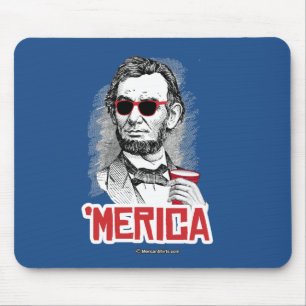 Alfombrilla De Ratón Fiesta de Abraham Lincoln 'Merican