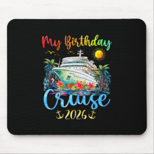 Alfombrilla De Ratón Fiesta de Cumpleaños en Crucero Festivo para Hombr