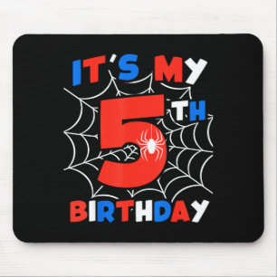 Alfombrilla De Ratón Fiesta de cumpleaños número 5 de Telaraña Cumpleañ