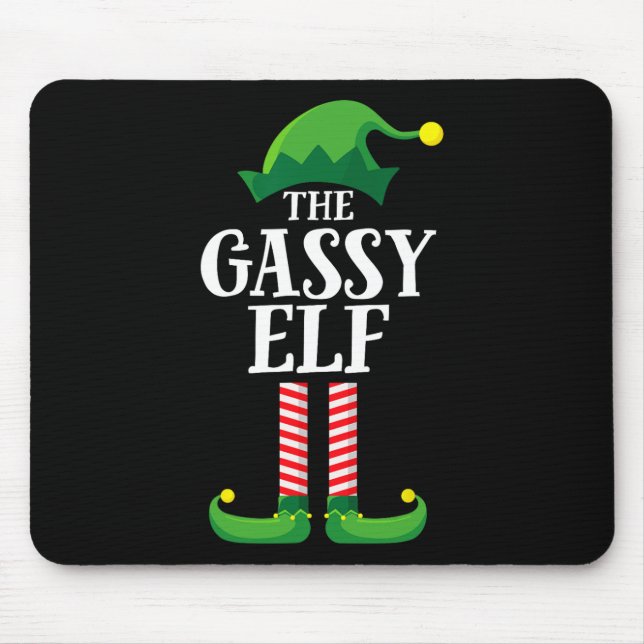 Alfombrilla De Ratón Fiesta de Gy Elf Matching Family Group Navidades (Frente)