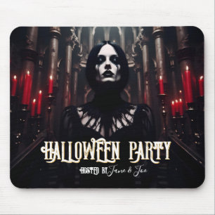 Alfombrilla De Ratón Fiesta de Halloween – Invitación Oscura Gótica
