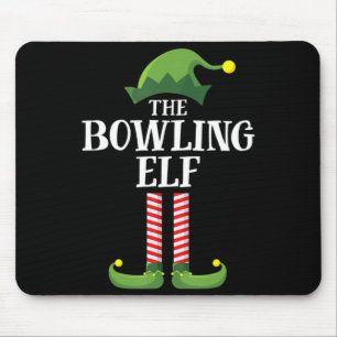 Alfombrilla De Ratón Fiesta de Navidades del grupo familiar Bowling Elf
