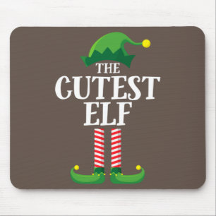 Alfombrilla De Ratón Fiesta de Navidades del grupo familiar Cutest Elf 